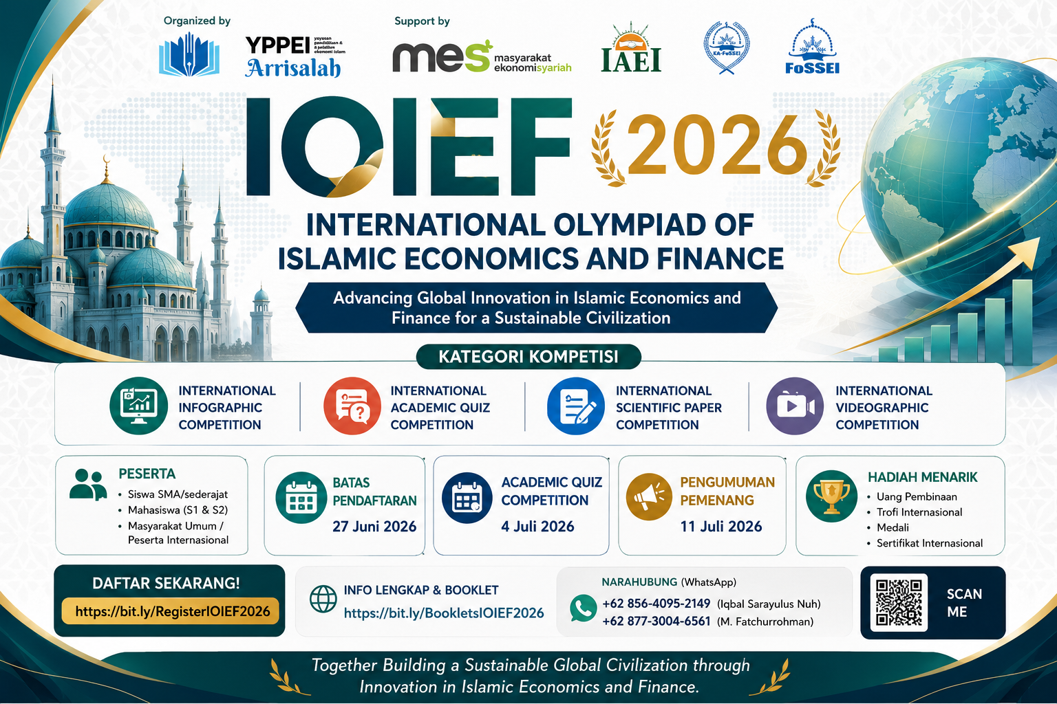 YPPEI Ar-Risalah Gelar International Olympiad of Islamic Economics and Finance (IOIEF) 2026